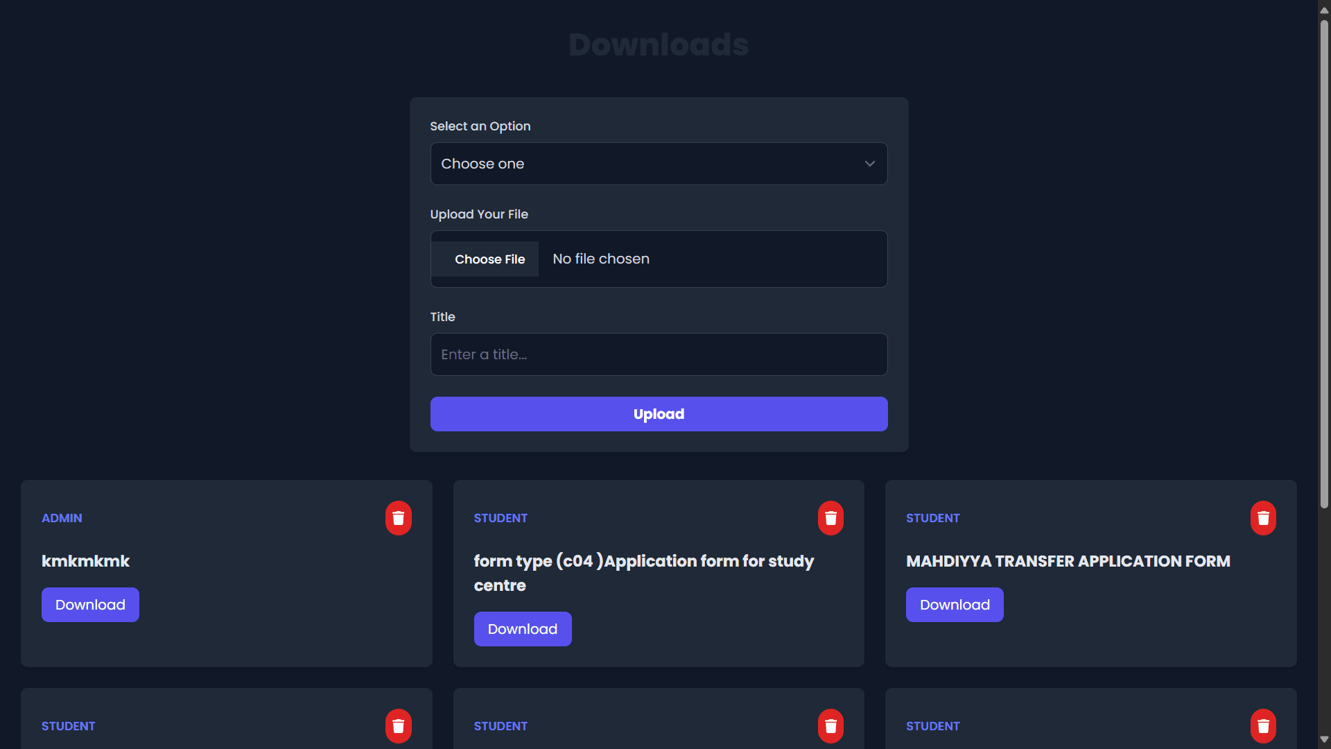 Centralized Download Center