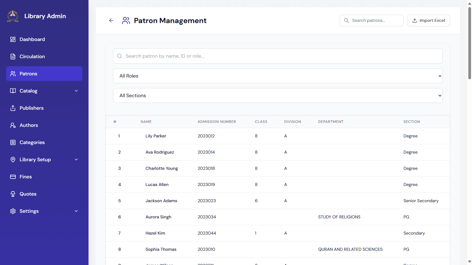 Patron Management
