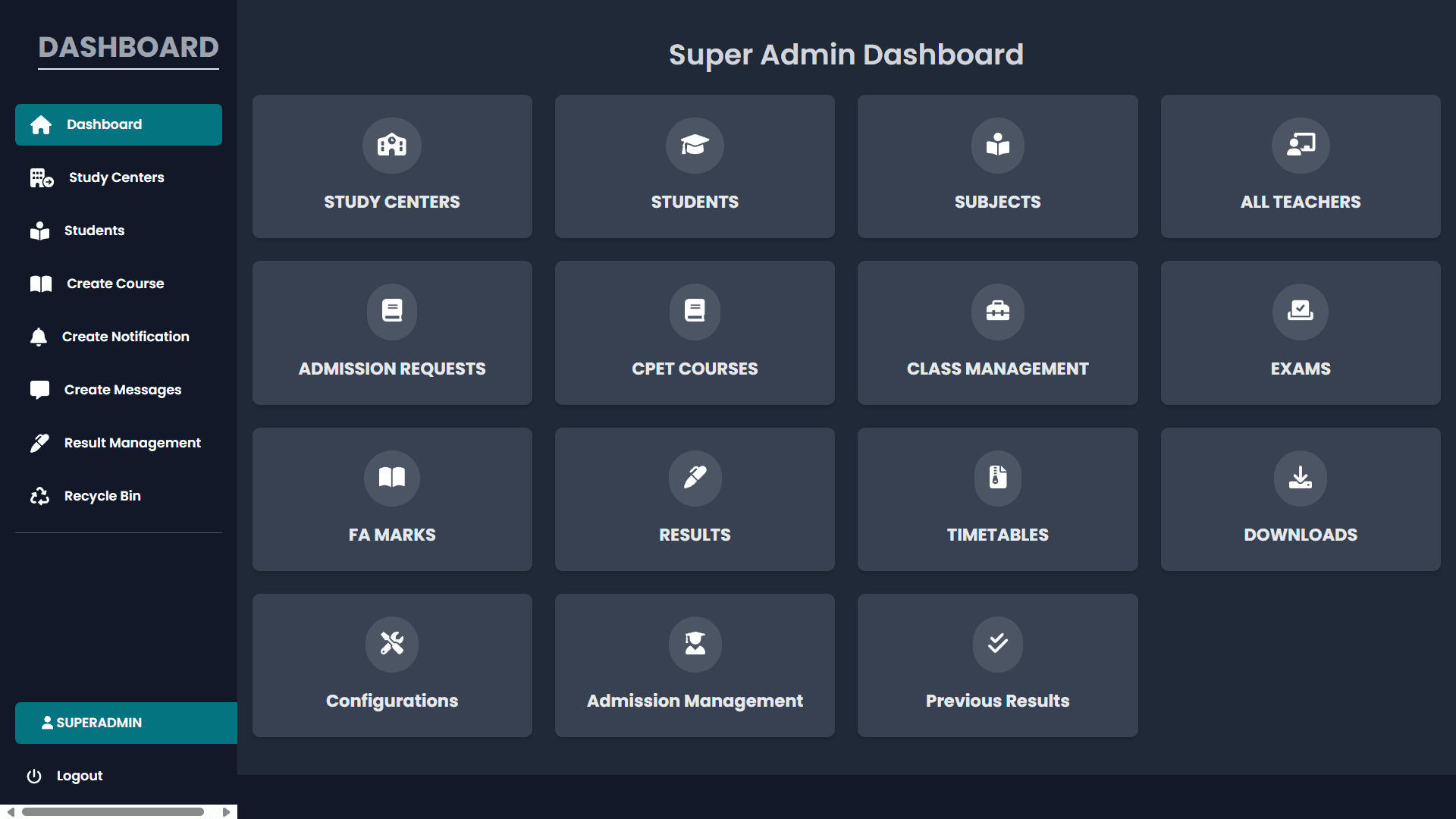 College Admin & Management Portal