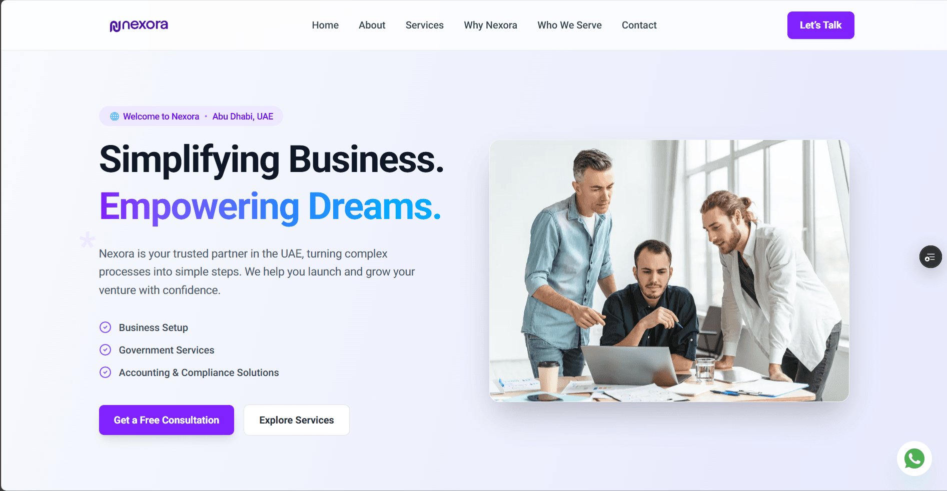 Nexora Business Website